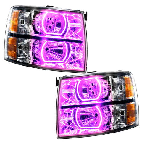 Oracle 07-13 Chevrolet Silverado SMD HL - Square Style - ColorSHIFT - 8188-330