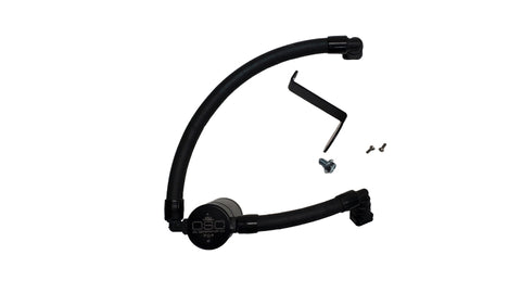 J&L 17-20 Lincoln Continental/MKZ 3.0L EcoBoost Passenger Side Oil Separator 3.0 - Black Anodized - 3079P-B