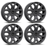 Ford Racing 15-22 F-150 18x7.5in Matte Gray Wheel Kit - M-1007K-1875G