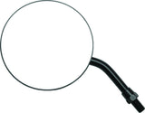 BikeMaster 4in Adjustable Round Mirror 10mm - Each - Black - 600801