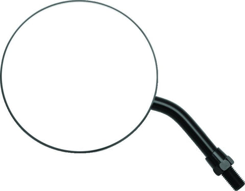 BikeMaster 4in Adjustable Round Mirror 10mm - Each - Black - 600801
