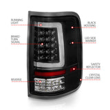 ANZO 2004-2006 Ford F-150 LED Tail Lights w/ Light Bar Black Housing Clear Lens - 311342