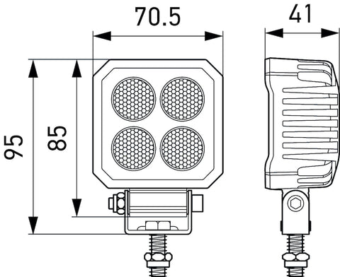 Hella ValueFit LED Work Light TS1700 LED MV CR LT - 357110002