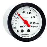 Autometer Phantom 2-1/16in 60CM/HG - 2.0 Bar - Mechanical Gauge - 5703-M