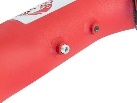 aFe BladeRunner 3in Red IC Tube Cold Side w/ Coupling & Clamp Kit 2016 GM Colorado/Canyon 2.8L - 46-20269-R