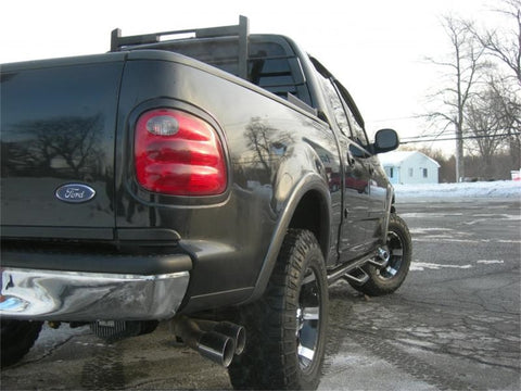 N-Fab Nerf Step 01-03 Ford F-150/Lobo SuperCrew 5.5ft Bed - Gloss Black - W2W - 3in - F0186SC