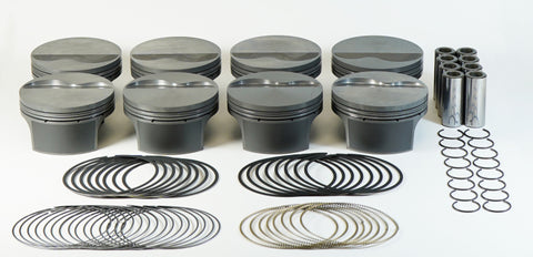 Mahle MS Piston Set GM LS 378ci 4.075in Bore 3.622in Stk 6.125in Rod .927 Pin -4cc 10.2 CR Set of 8 - 930223175