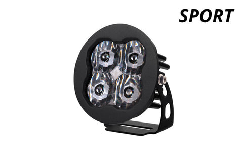 Diode Dynamics SS3 LED Pod Sport - White SAE Fog Round (Single) - DD6138S