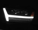 AlphaRex 19-20 Dodge Ram 1500 LUXX LED Proj Headlights Plnk Style Black w/Activ Light/Seq Signal/DRL - 880543