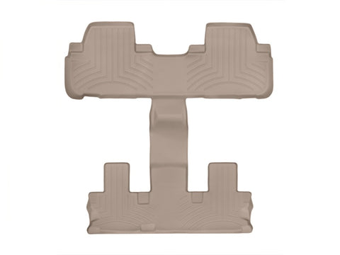 WeatherTech 2014+ Toyota Highlander Rear FloorLiner (2nd Row Buckets) - Tan - 456324