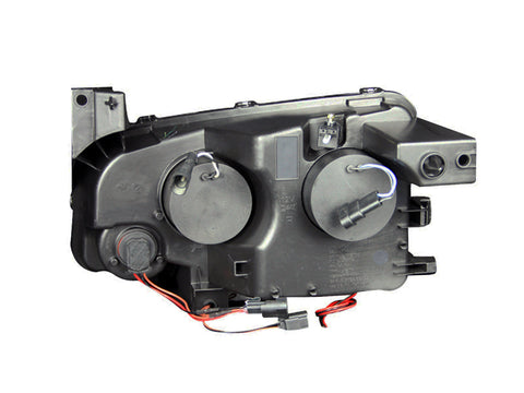 ANZO 2006-2010 Dodge Charger Projector Headlights w/ Halo Chrome - 121382