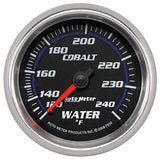 Autometer Cobalt 66mm 120-240 Degree F Mechanical Water Temperature Gauge - 7932