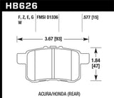 Hawk 11-14 Acura TSX HPS 5.0 Rear Brake Pads - HB626B.577