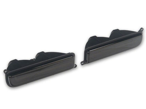 Raxiom 97-01 Jeep Cherokee XJ LED Front Corner Lights- Black Housing- Smoked Lens - XJ24497