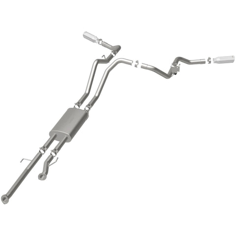 MagnaFlow Cat-Back 10-15 Toyota Tundra SC LB / CC SB 4.6L/5.7L V8 SS 2.5 Dual Split Rear 4in Tip - 19232