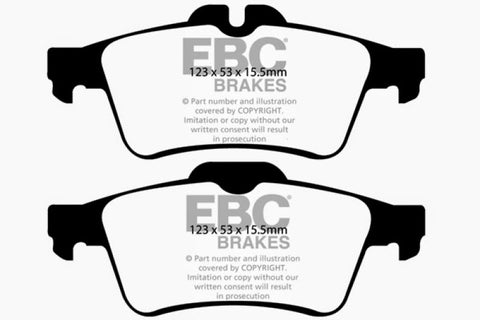 EBC 08-10 Chevrolet Cobalt 2.0 Turbo (SS) Ultimax2 Rear Brake Pads - UD1095