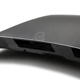 Anderson Composites 2018 Ford Mustang Double Sided Type-CJ 4in Carbon Fiber Cowl Hood - AC-HD18FDMU-CJ-DS