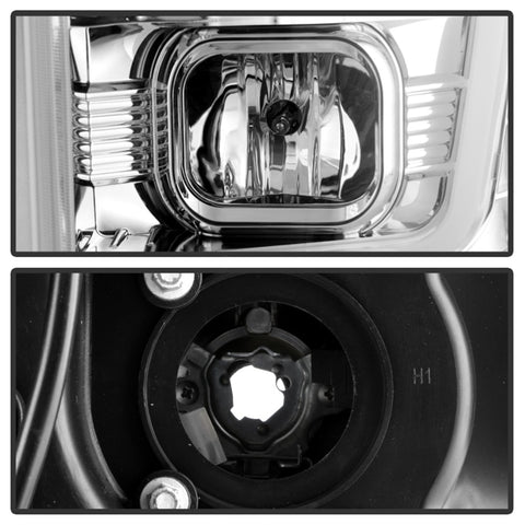 Spyder Ford F-250/350/450 08-10 V2 High-Power LED Headlights-Switch Back-Chrome PRO-YD-FS08PL-SBLB-C - 5087744