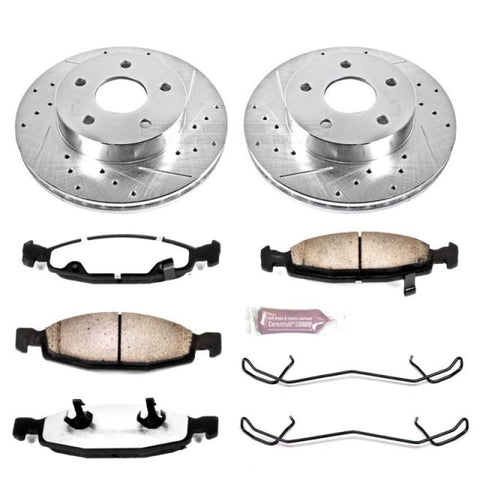 Power Stop 99-02 Jeep Grand Cherokee Front Z36 Truck & Tow Brake Kit - K2147-36
