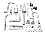 AWE Tuning 4th Gen GM 1500 6.2L 0FG Cat-Back Split Rear Exit (w/ Bumper Cutouts) - Quad Diamond Tips - 3015-43204