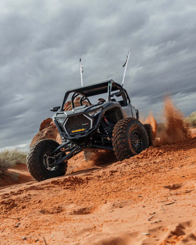 Elektric Offroad 2022-2025 Polaris Rzr Pro R/ Pro S/Turbo R Billet Front Winch Bumper Anodized Black - FWB610030