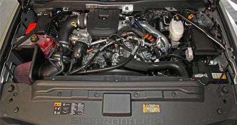 K&N 15 GMC Sierra 2500/3500HD 6.6L V8 AirCharger Performance Intake - 63-3087