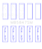 King Ford Powerstroke 6.7L Diesel (0.25 Oversized) OS +.040 Crankshaft Main Bearing Set - MB5847SM0.25