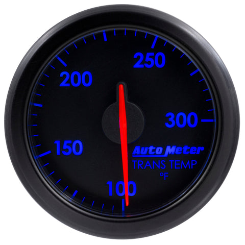 Autometer Airdrive 2-1/6in Trans Temperature Gauge 100-300 Degrees F - Black - 9157-T