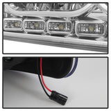 xTune Dodge Charger 06-10 1Pc LED Crystal Headlights Chrome HD-ON-DCH05-1PC-LED-C - 5017628
