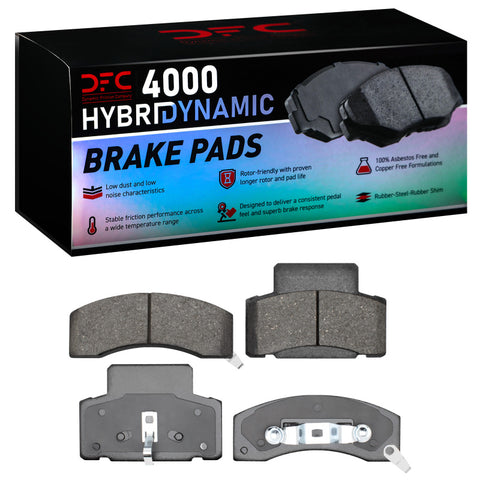 DFC 90-02 GMC Savana 3500 Front 4000 Hybridynamic Brake Pads - 4000-0459-00