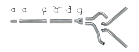 Diamond Eye KIT 4in CB MFLR RPLCMENT PIPE DUAL AL: 94-97 FORD 7.3L F250/F350 PWRSTROKE - K4312A-RP
