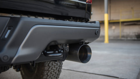 Corsa 2017-2020 Ford F-150 Raptor 3.5L Sport Cat-Back Dual Rear Exit w/ 5in Gunmetal Tip - 14397GNM