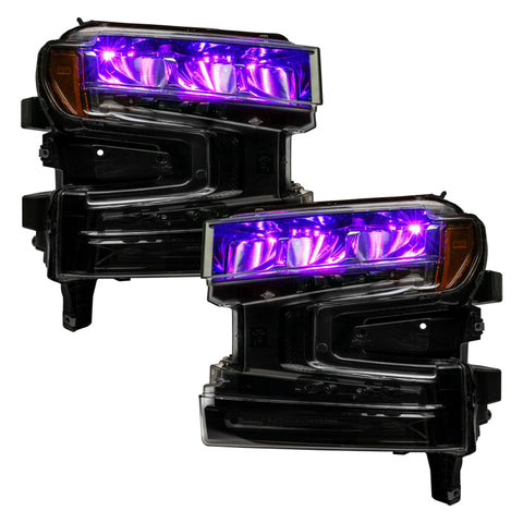 Oracle 19-21 Silverado/Sierra 1500 RGB Demon Eye Headlight Kit - w/o Controller - 1440-334