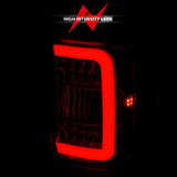 ANZO 2001-2011 Ford  Ranger LED Tail Lights w/ Light Bar Chrome Housing Clear Lens - 311392