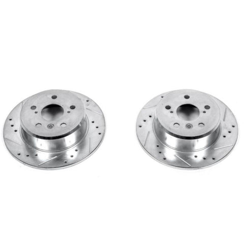 Power Stop 92-96 Lexus ES300 Rear Evolution Drilled & Slotted Rotors - Pair - JBR713XPR