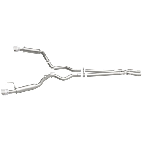 MagnaFlow Cat Back, SS, 2.5in, Competition, Dual Split Polished 4.5in Tips 2015 Ford Mustang V6 3.7L - 19099