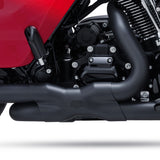 Vance & Hines HD Dresser 09-16 Power Duals Black PCX Header Exhaust - 46332