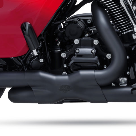 Vance & Hines HD Dresser 09-16 Power Duals Black PCX Header Exhaust - 46332