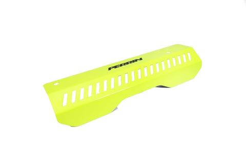 PERRIN 22-23 Subaru WRX Pulley Cover (Short Version - Works w/AOS System) - Neon Yellow - PSP-ENG-154NY