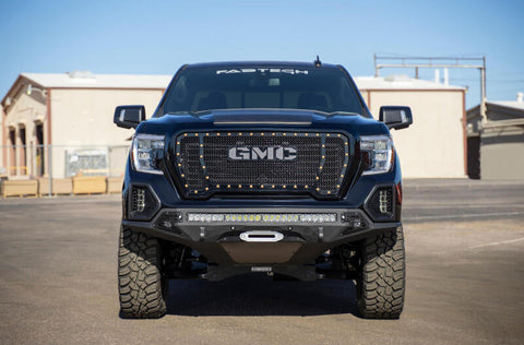 Addictive Desert Designs 2019 GMC Sierra 1500 SF Front Bumper w/ Winch Mount & Sensor Cutout - F471423030103
