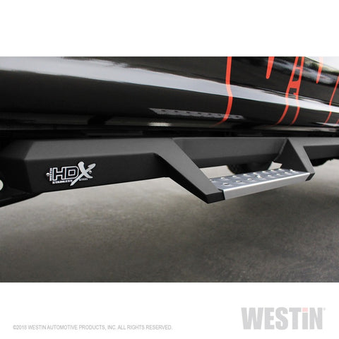 Westin/HDX 17-18 Ford F-250/350 Crew Cab (6.75ft Bed) Stainless Drop Nerf Step Bars - Textured Black - 56-5340252