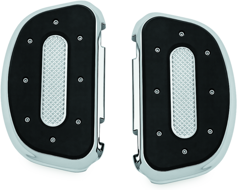 Kuryakyn Heavy Industry Passenger Floorboards Touring Models Chrome - 7043