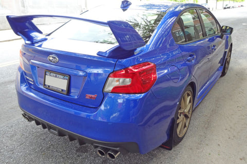 Rally Armor 15-21 Subaru WRX/STI Black UR Mud Flap w/Grey Logo - MF32-UR-BLK/GRY