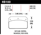 Hawk HP+ Street Brake Pads - HB101N.800