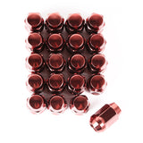 Rugged Ridge Wheel Lug Nut Set of 20 Red 1/2-20 - 16715.24