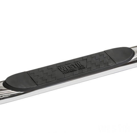 Westin 15-18 Chevy Silv 25/3500 Dbl Cab (6.5ft)/Dually (8ft) Platinum 4 Oval WTW Nerf Step Bars - SS - 24-54560