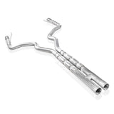 Stainless Works 2015-16 Mustang GT 3in Catback H-Pipe Retro Chambered Mufflers 2-1/2in Cores - M15CB3