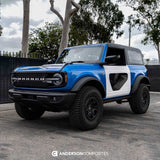 Anderson Composites 21-22 Ford Bronco 2DR Fiberglass Doors (Pair) w/ CF Inserts - Off Road - AC-DD21FDBR2D-HA-PC