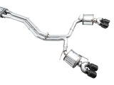 AWE Tuning 19-23 Audi C8 S6/S7 2.9T V6 AWD Touring Edition Exhaust - Diamond Black Tips - 3015-43107