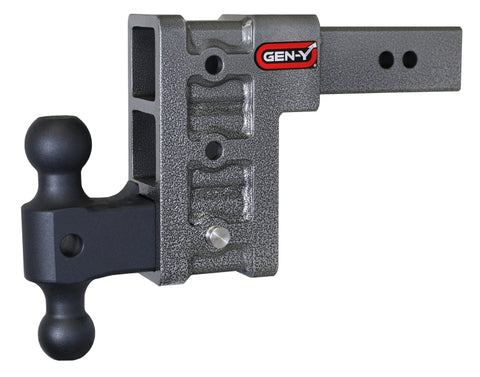 Gen-Y Mega Duty 2.5in Shank 6in Drop 3K TW 21K Hitch w/GH-061 Dual-Ball - GH-613